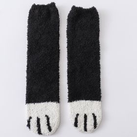 House floor socks (Option: Black-3pc)