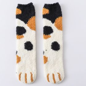 House floor socks (Option: Black dots-1pc)