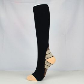 Sports Fitness Camouflage Gradient Football Socks Elastic Socks (Option: Yellow-L  XL-A pair)