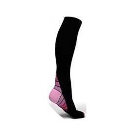 Sports Fitness Camouflage Gradient Football Socks Elastic Socks (Option: Pink-S  M-A pair)