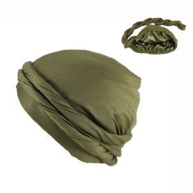 Men's Fashionable New Headband Hat (Option: Army Green-M)