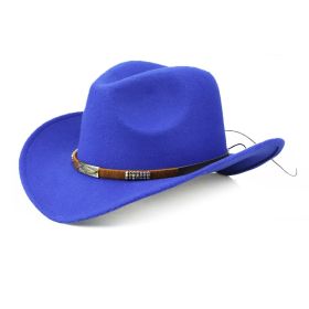 Fashion Personality Hot Selling Woolen Denim Hat (Option: Blue-56to58cm)